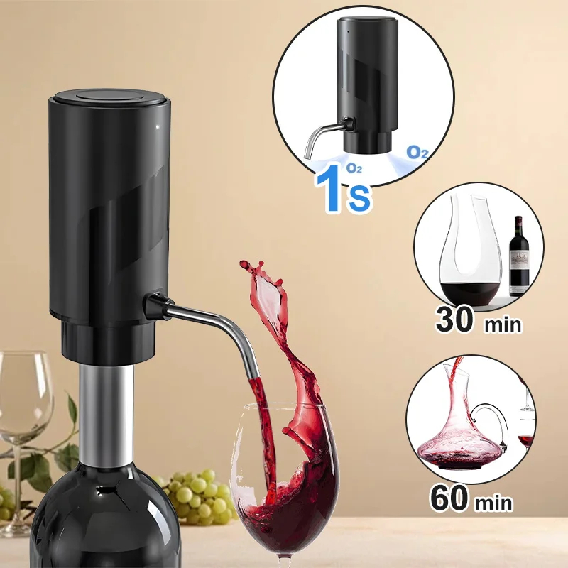 Wine Beer Liquor - Intelligent Wine Aerator Dispenser Rechargeable One