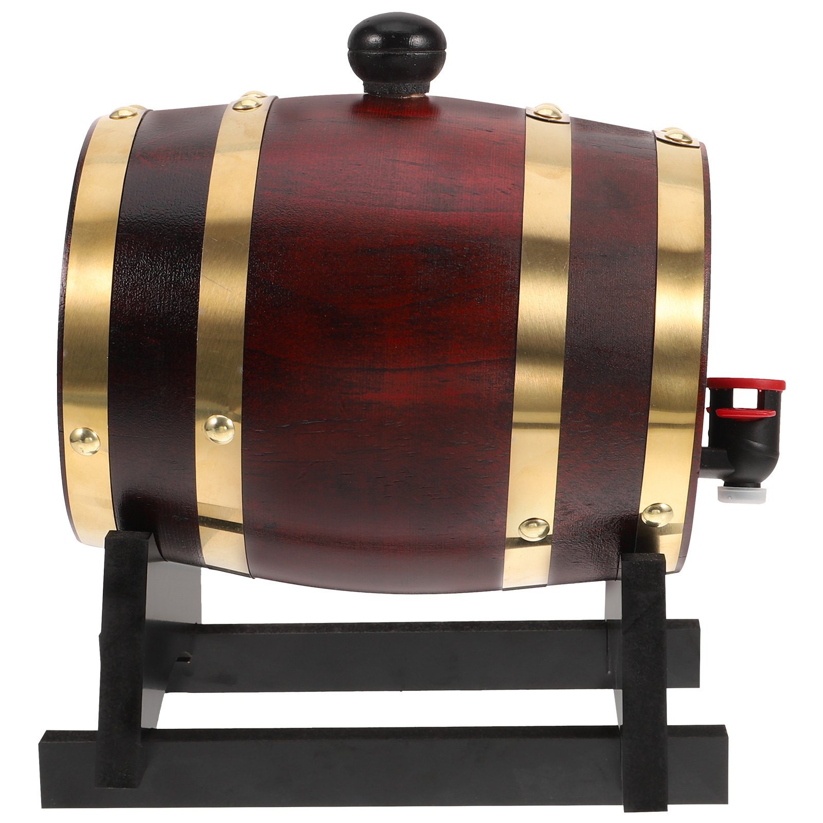 Wine Beer Liquor - 1Set Wood Wine Barrel 1L Red