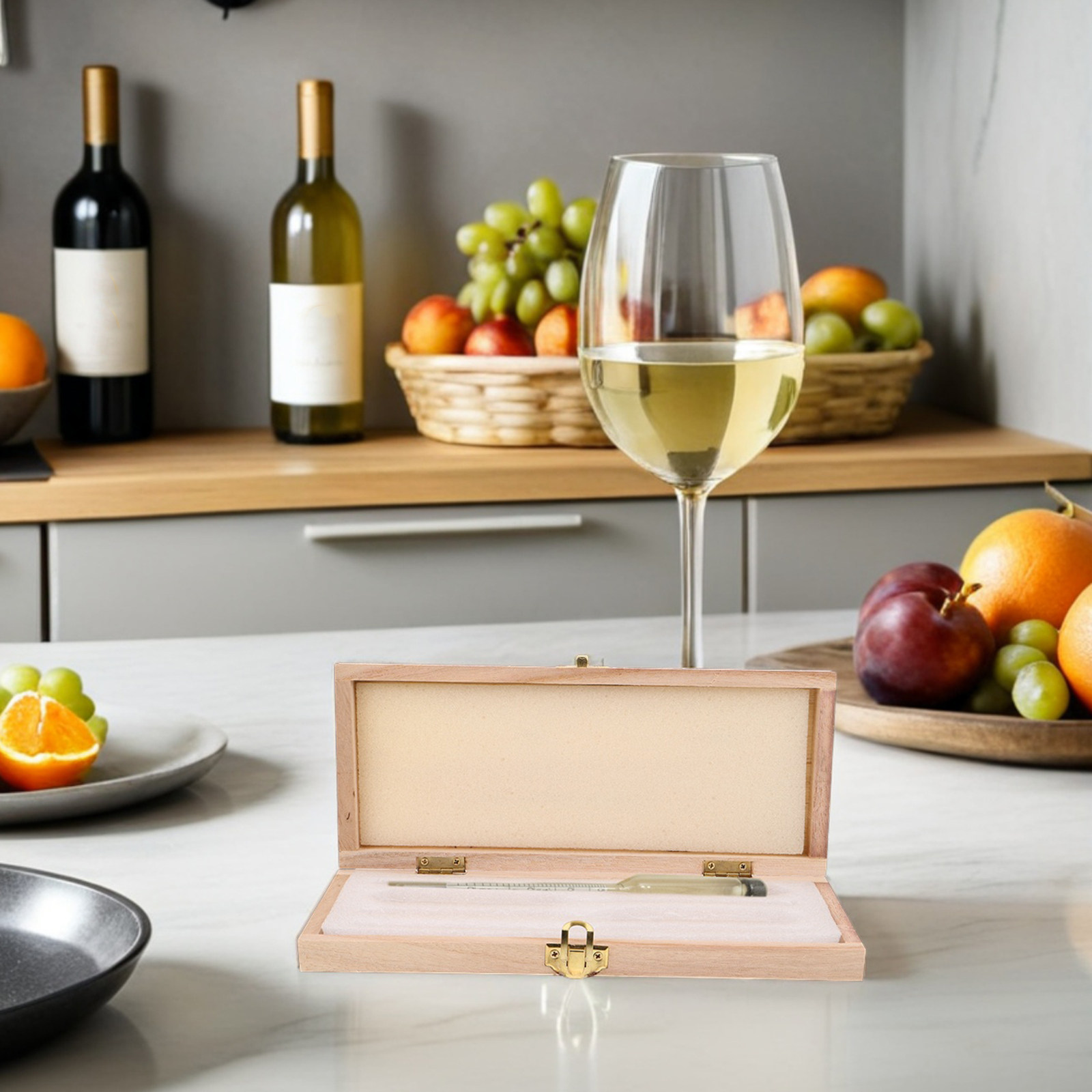Wooden Hydrometer Storage Box  - đánh giá và giá Wine Beer And Spirit