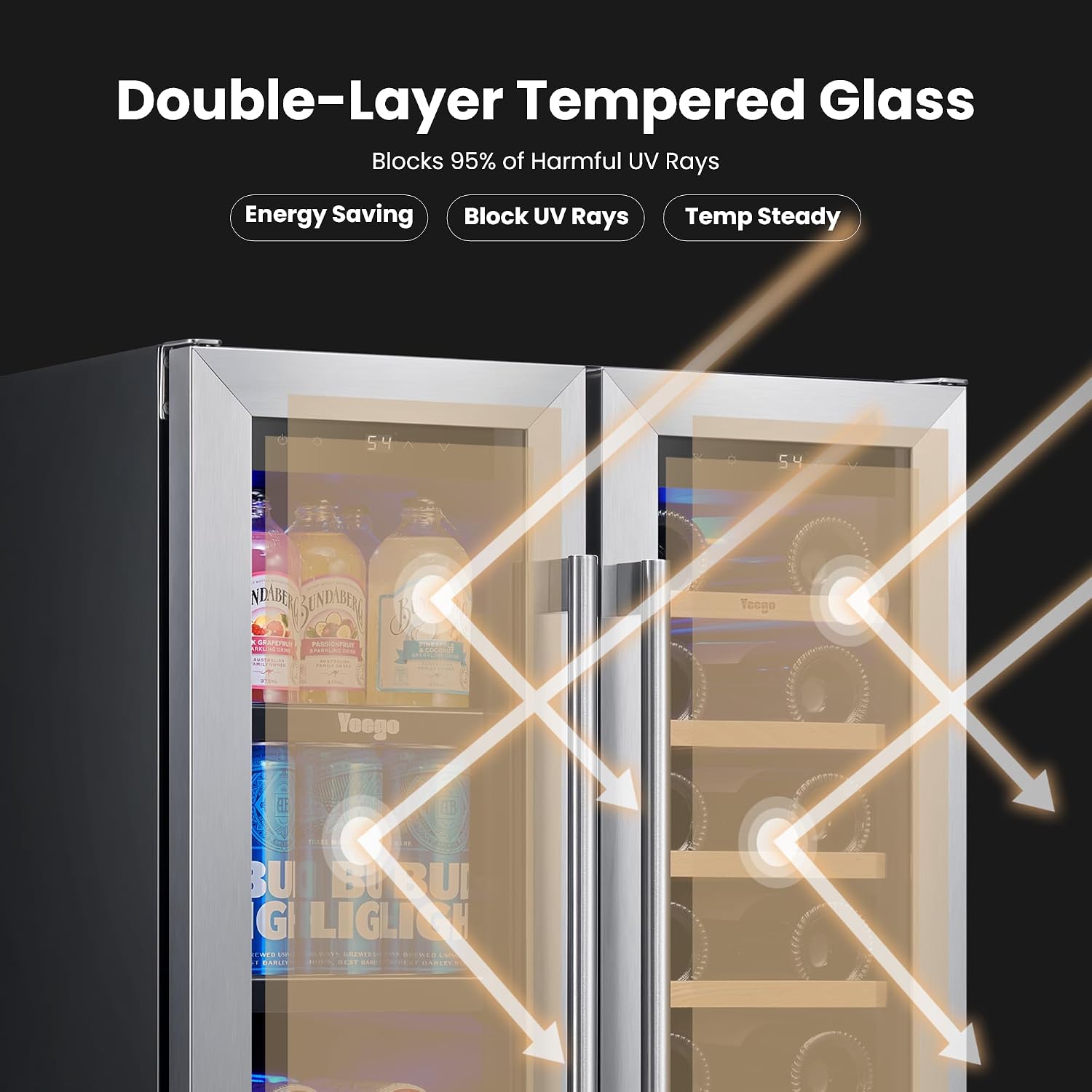 Yeego 24 Inch Wine and Beverag - đánh giá và giá Wine Beer Refrigerator
