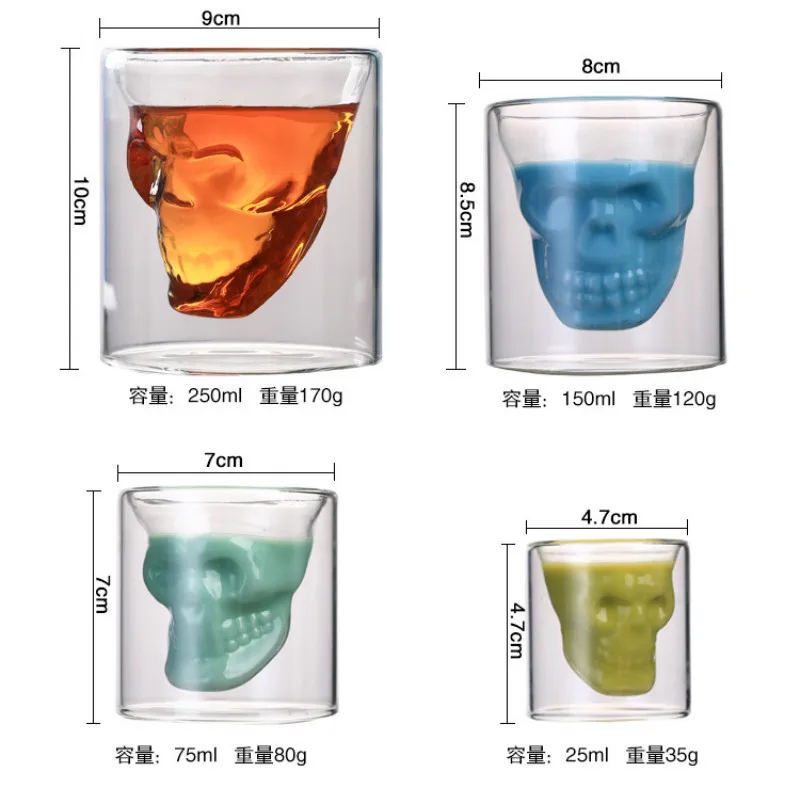 Double-layered Transparent Sku - đánh giá và giá Wine Beer Vodka Europe