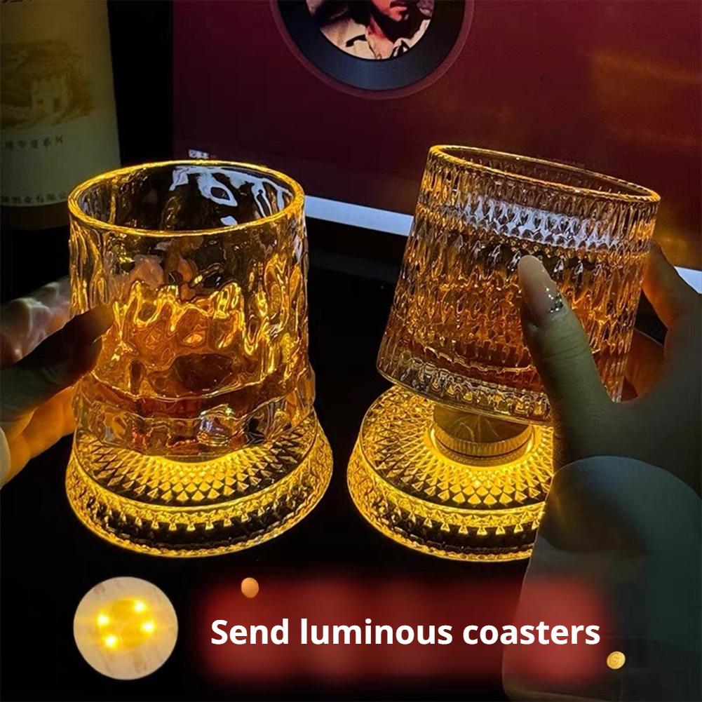 Rotating Whiskey Glass Creativ - đánh giá và giá Wine Beer Liquor