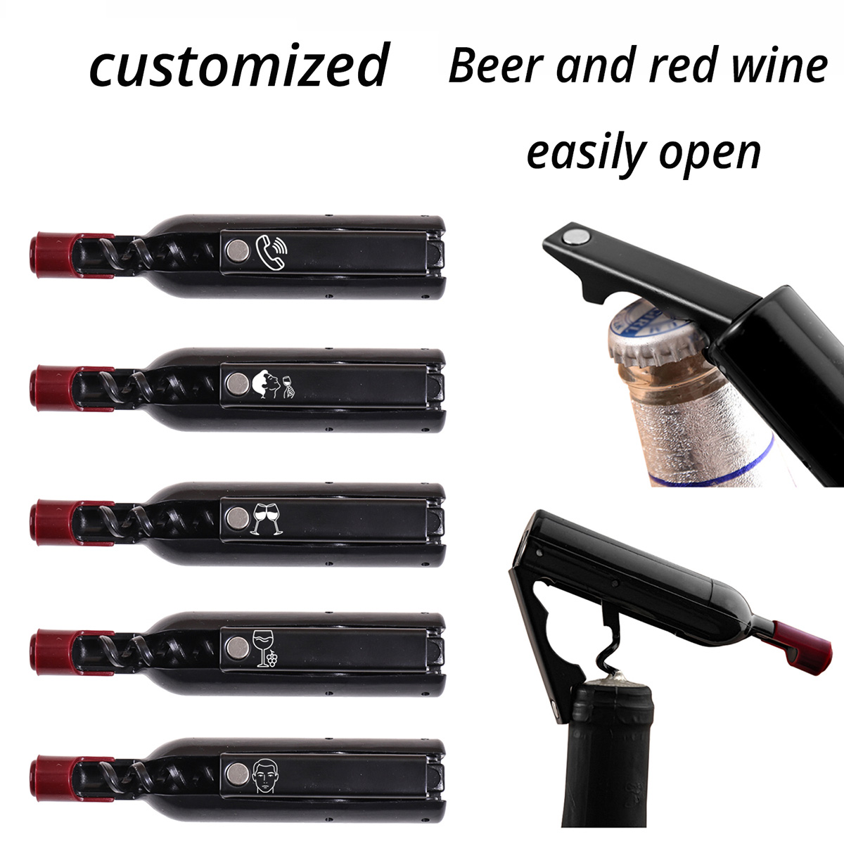 Custom Text Wine Opener Person - đánh giá và giá Wine With Beer Name
