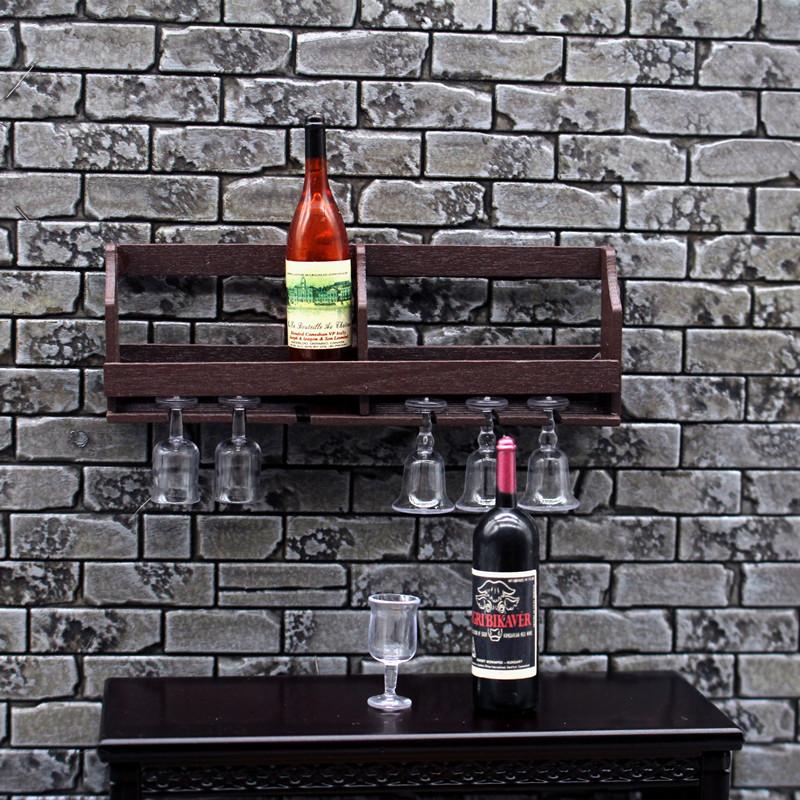 1 Set Dollhouse Simulation Wal - đánh giá và giá Wine Rack Wall Mount
