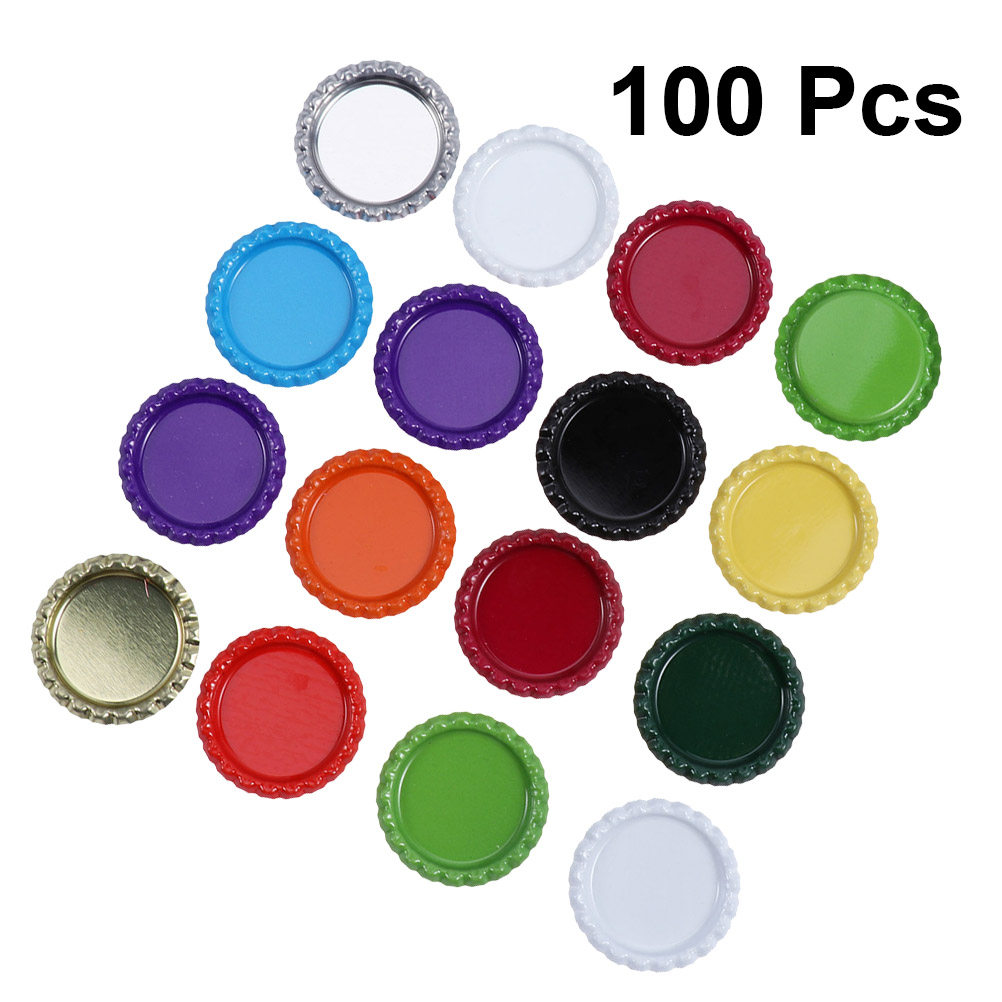 100Pcs Beer Caps 25.4mm Colorf - đánh giá và giá Craft Beer & Wine U-