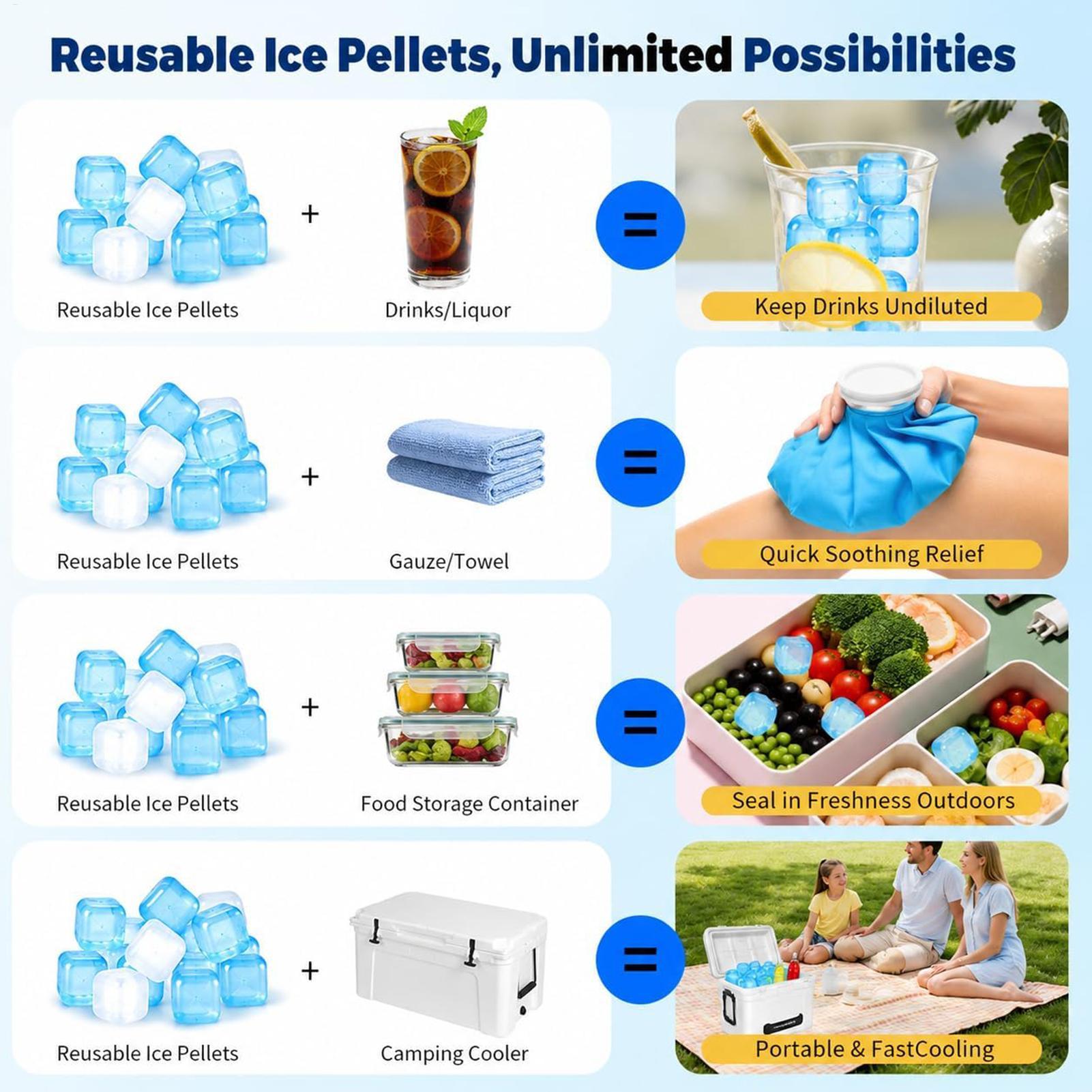100Pcs Ice Cubes Reusable Refr - đánh giá và giá Wine Beer Refrigerator