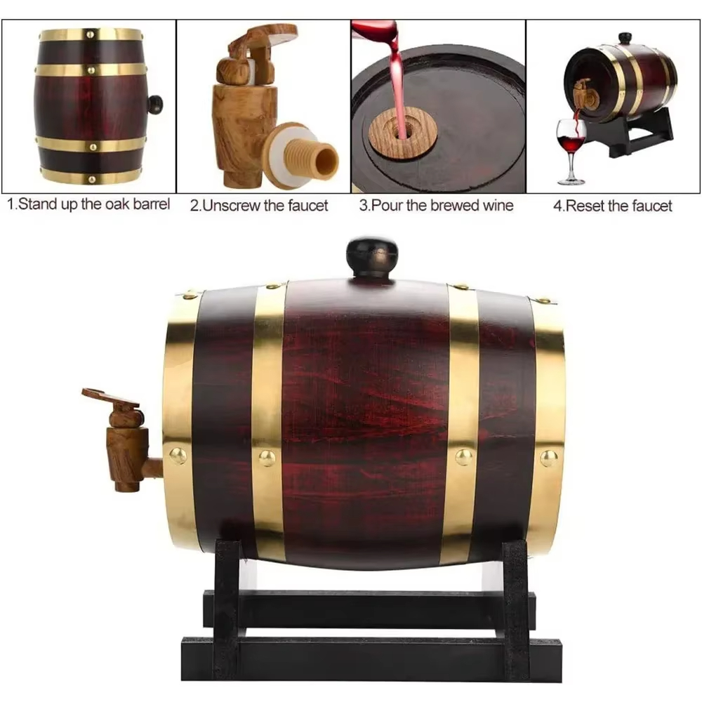 Whiskey Barrel Dispenser Oak A - đánh giá và giá Wine Beer And Spirit