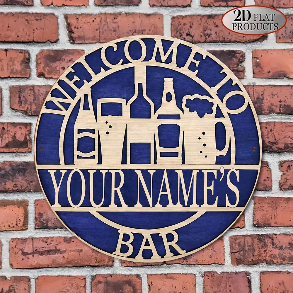 [2D Flat] 1pc Custom Name Holl - đánh giá và giá Wine With Beer Name