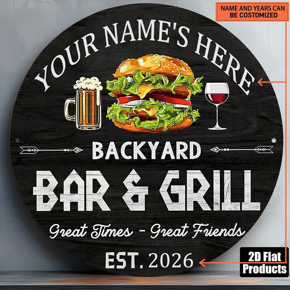 [2D Flat] 1pc Custom Name Roun - đánh giá và giá Wine With Beer Name