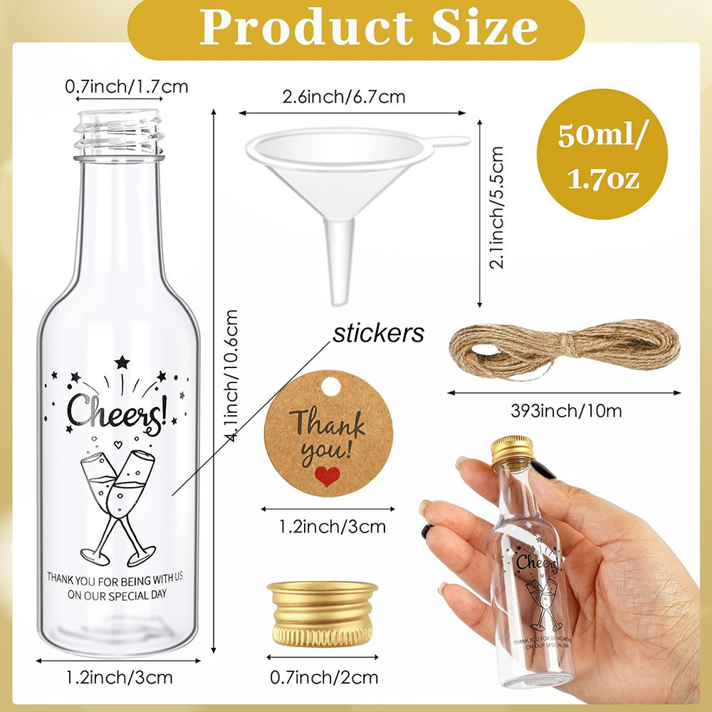 50Pack Mini Liquor Bottles,1.7 - đánh giá và giá Wine Beer Liquor