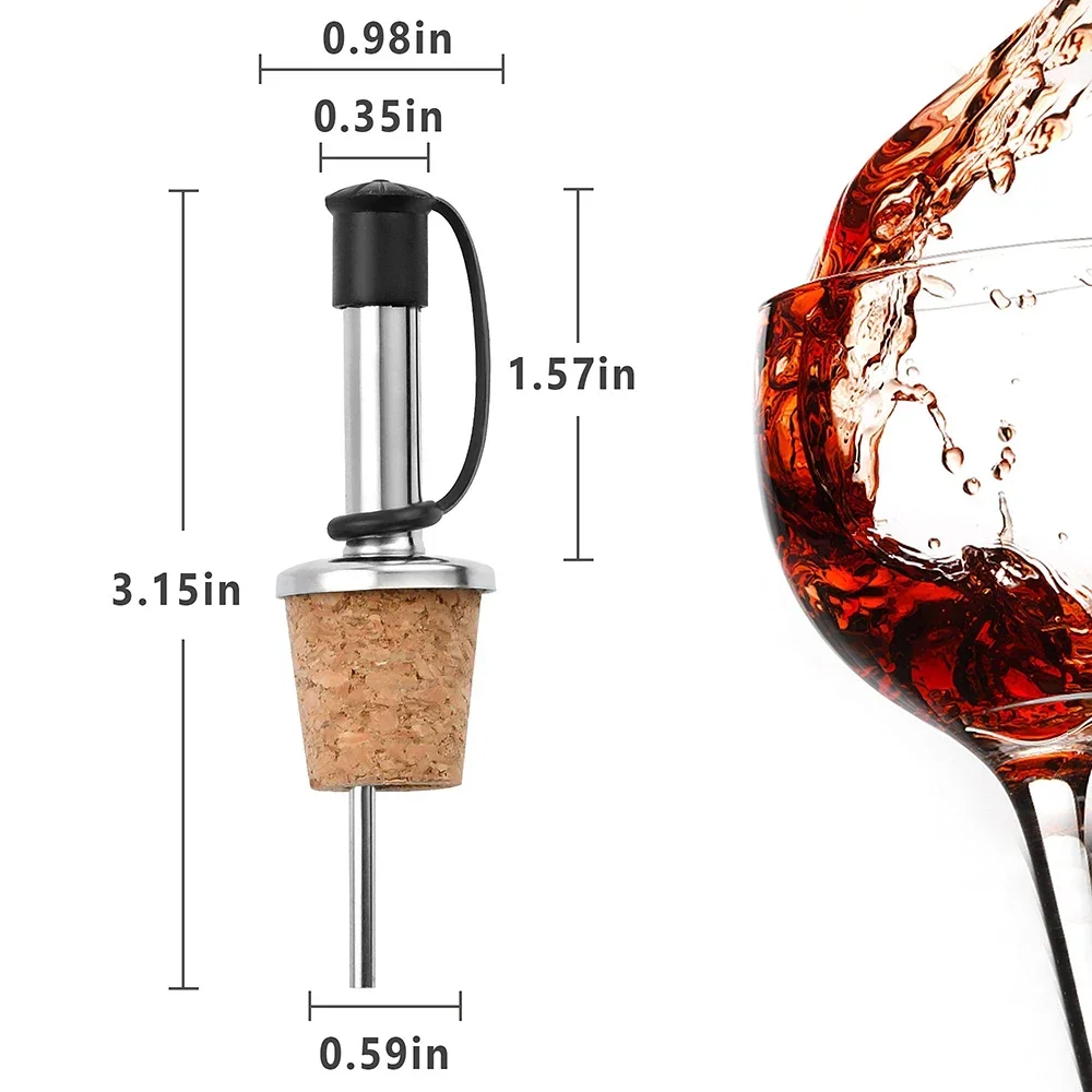 1PC Red Wine Cork Pourer Stain - đánh giá và giá Wine Beer And Spirit