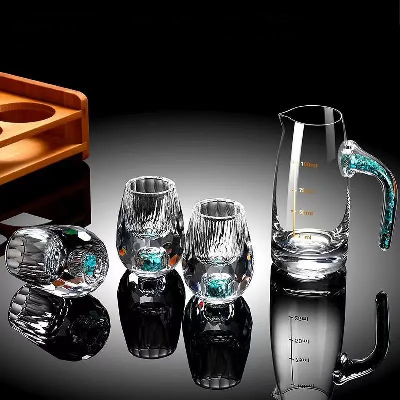 Gold foil small wine glass win - đánh giá và giá Wine Glass Set Crystal