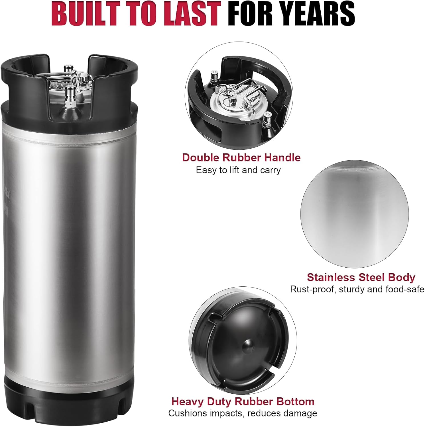 Ball Lock Keg Stainless Steel  - đánh giá và giá Craft Beer & Wine U-