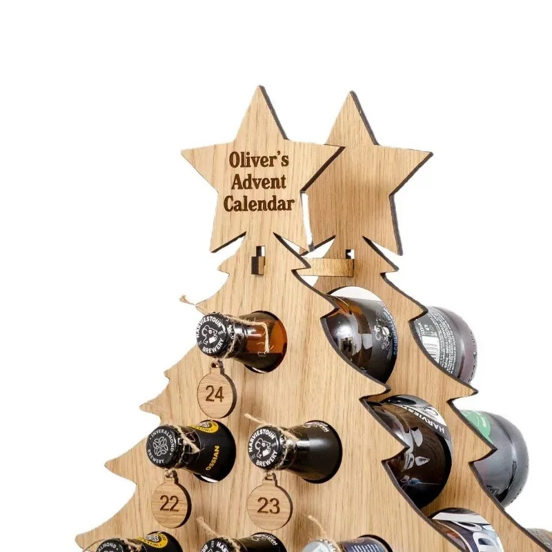 Christmas Tree Wooden Wine Rac - đánh giá và giá Craft Beer & Wine U-
